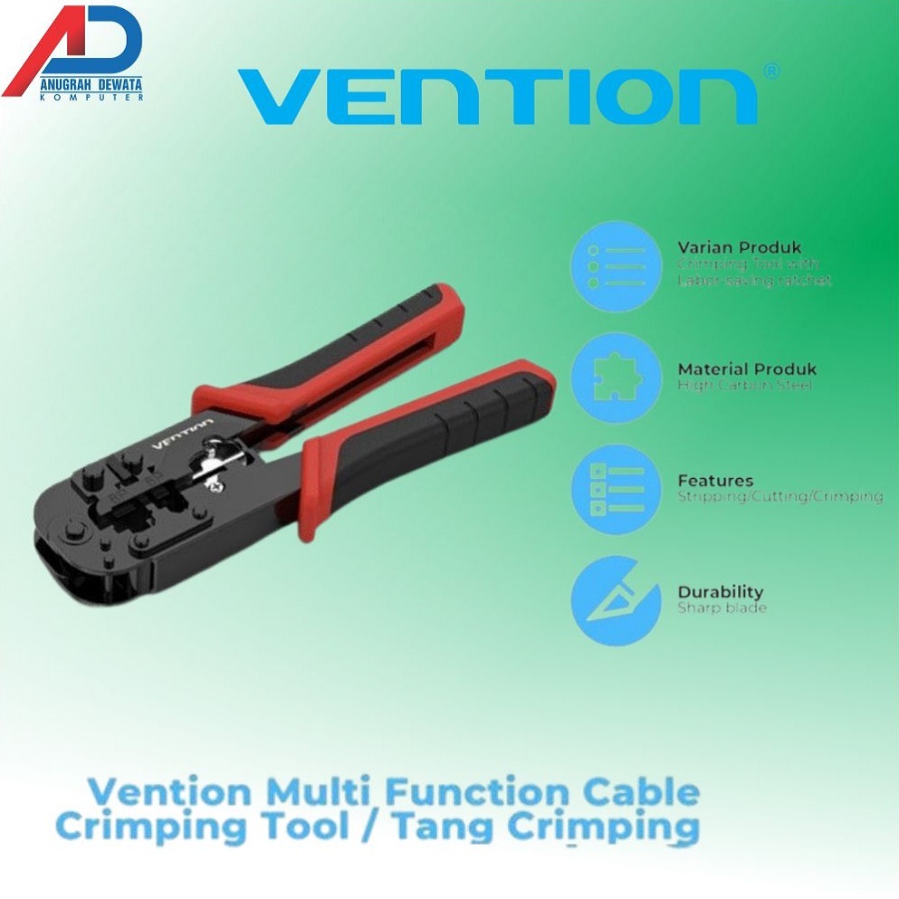 Vention CRIMPING Tool LAN Network Cable 6P 8P RJ45 / CRIMPING คีม KEDB0