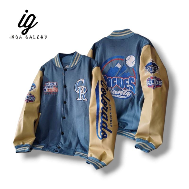 Unisex Varsity Jacket MR DEE ORIGINAL Leather Combine