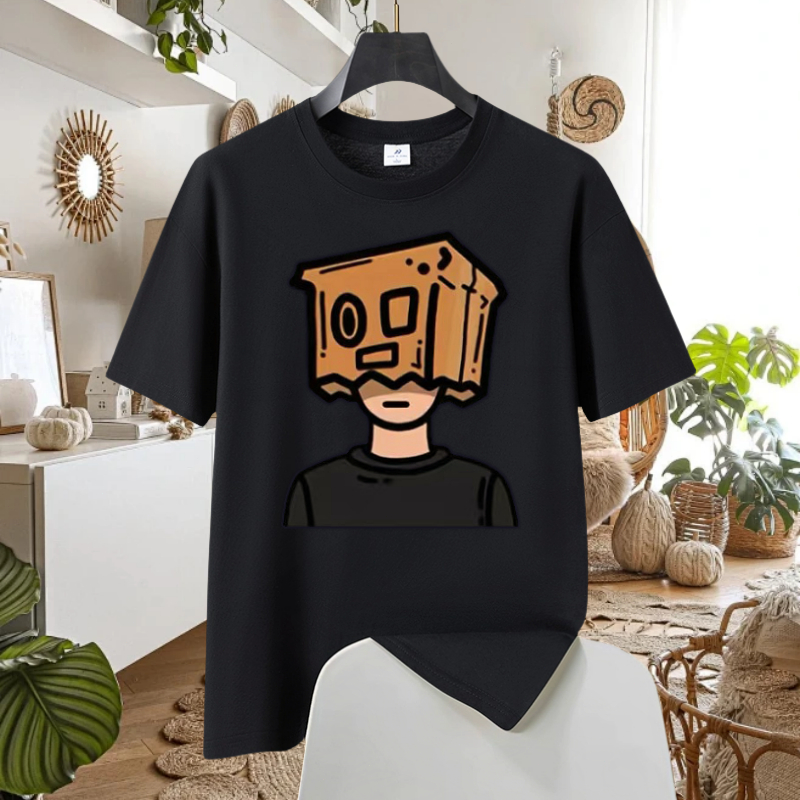 เสื้อยืดผ้าฝ้ายแท้ Baghead คุณภาพสูงอินเทรนด์สีดําสีขาว | ไซส์ S - 5XL |เสื้อยืดขนาดใหญ่ | เสื้อยืดช
