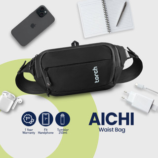 TORCH Aichi Tas Pinggang Selempang Konser Ringan Anti Air Pria Wanita - Waist Bag Crossbody Waterproof Outdoor