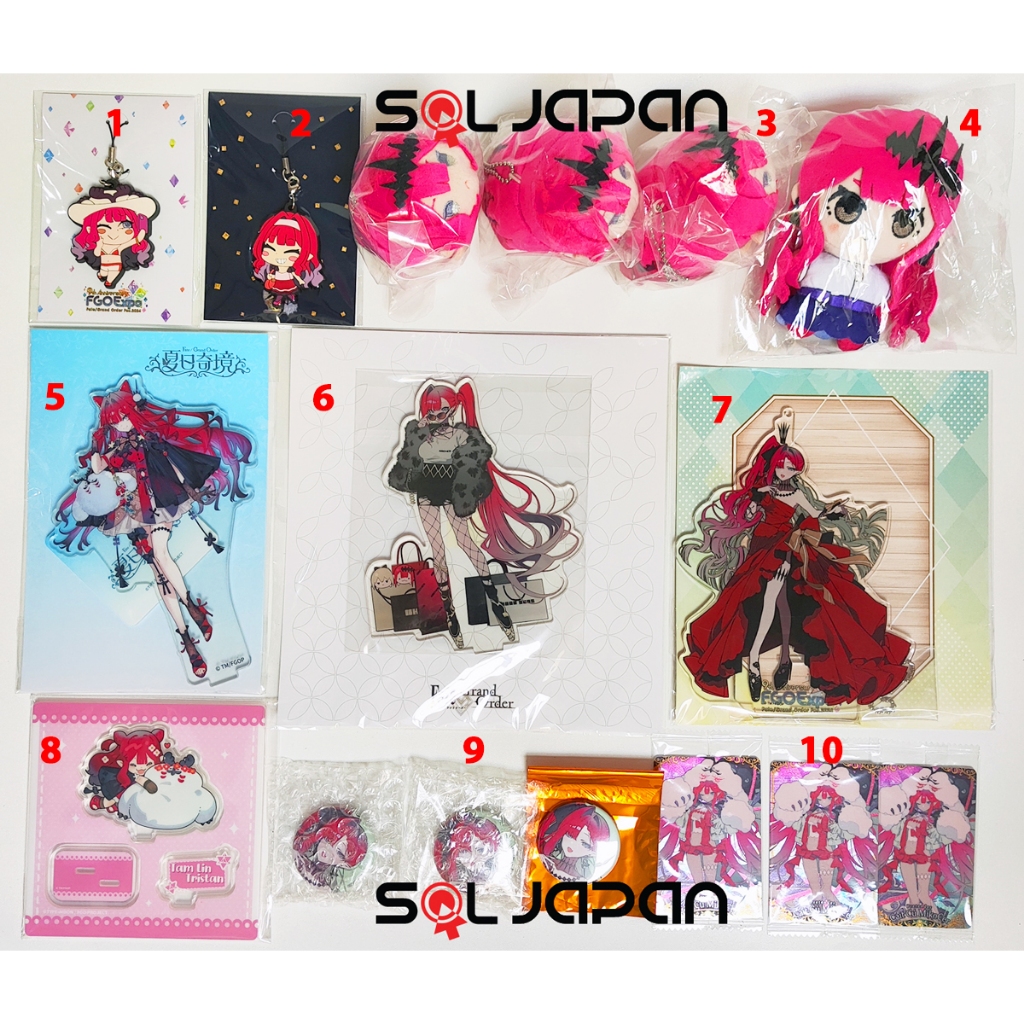 Fate Grand Order FGO Shanghai Fes 2024 C103 Mart ขาตั้งอะคริลิคสายยาง Mochi Mini Plush Nuigurumi Waf