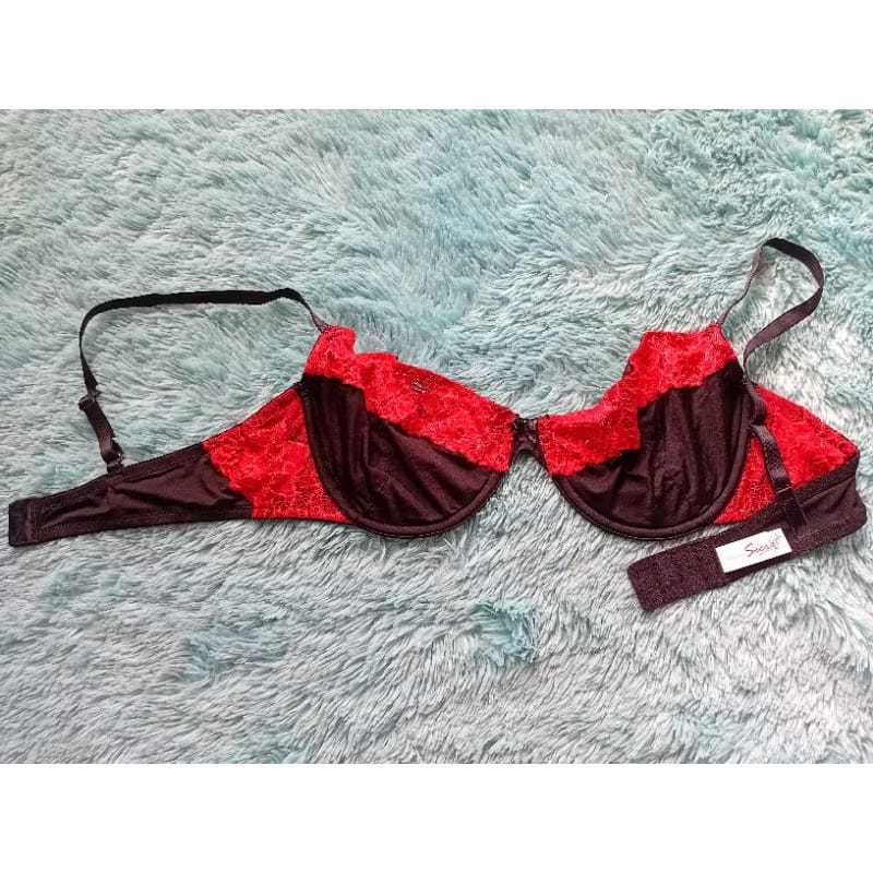 [TKPD19] SEXY MINIMIZER BRA VALENTINE SECRET SBU11/0644 BLK SIZE 38B (B85)