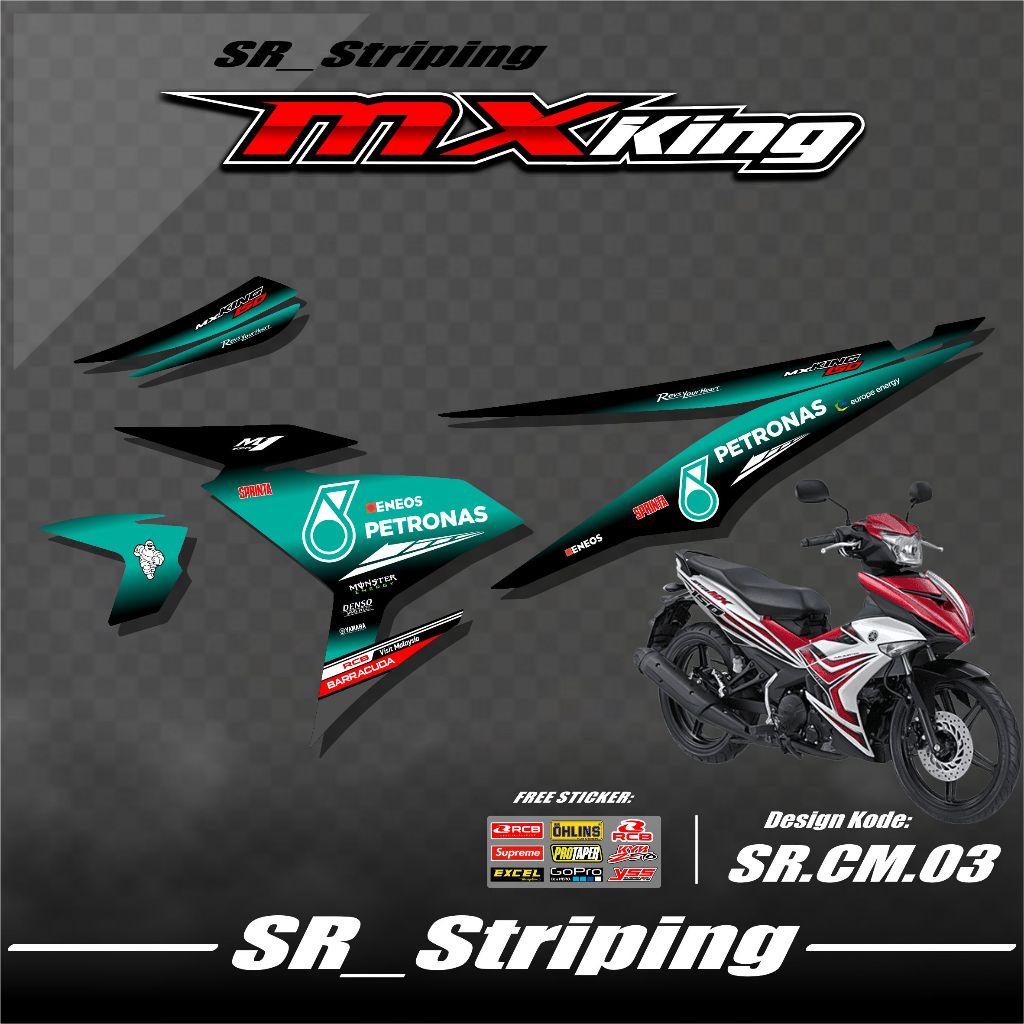 Mx King 150 Striping / Mx King Variation / Mx King 150 / Mx King 150 Sticker / Mx King 150 Petronas 