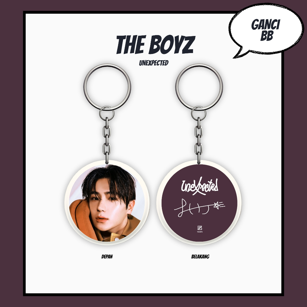 GANTUNNE THE BOYZ UNEXPECTED KEYCHAIN KPOP UN KEYCHAIN JUYEON JACOB SUNWOO