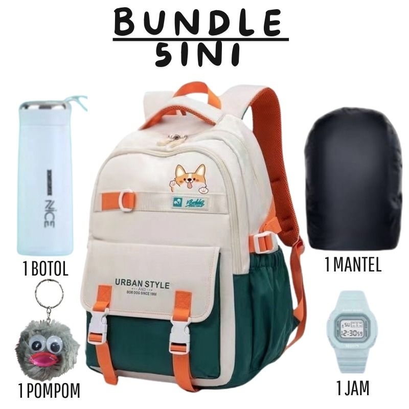 URBAN FOX กระเป๋าเป้สะพายหลังลําลอง Unisex - URBAN FOX กระเป๋าเป้สะพายหลังอินเทรนด์สําหรับเด็กและผู้