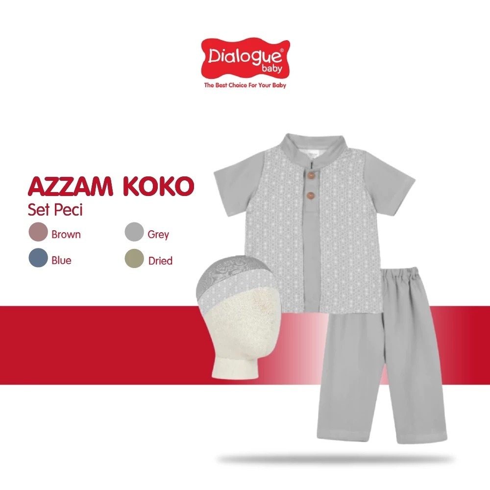 DIALOGUE BABY APPAREL Azzam Koko Set BABY Peci DAR6021 DAR6022 DAR6023