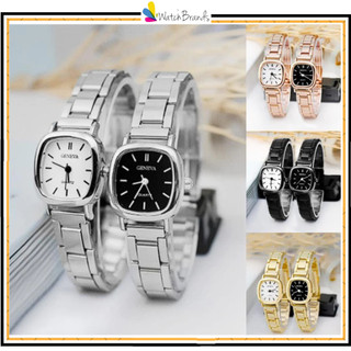 WBS Jam Tangan Wanita Analog Quartz Casual Fashion Strap Rantai Stainless Steel Couple Pria GN005