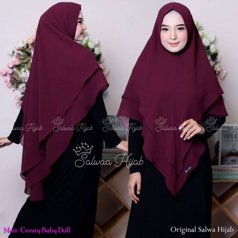 KIMAR SIRIN POLOS 2LAYAR JUMBO/HIJAB SIRIN POLOS 2LAYER JUMBO