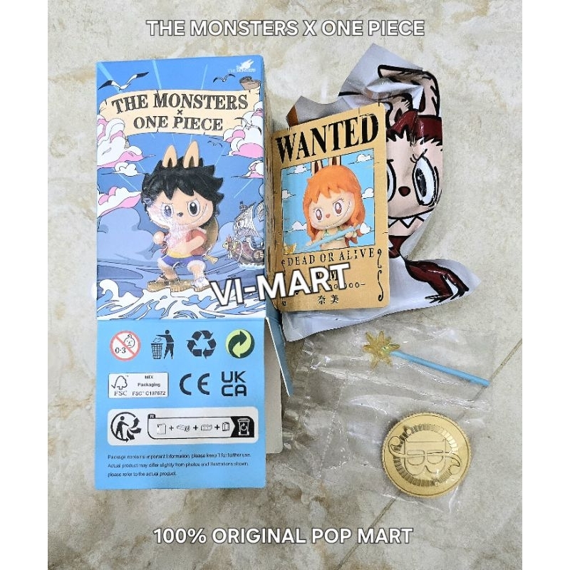 (SELECTED) THE MONSTERS PUMPKIN*BU X 0NE PIECE - ของแท้ 100% P0P MART - NAMI - BEAUTIFUL FASHION GAM