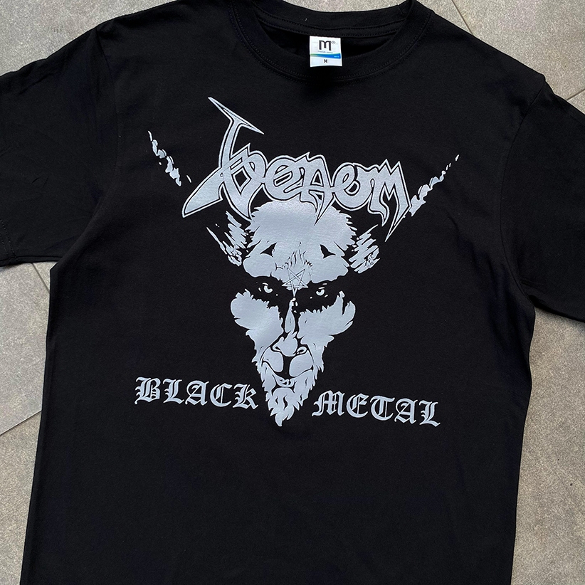 เสื้อยืด KATUN VENOM - สีดําโลหะ | วินเทจ | วงดนตรี | ผ้าฝ้าย