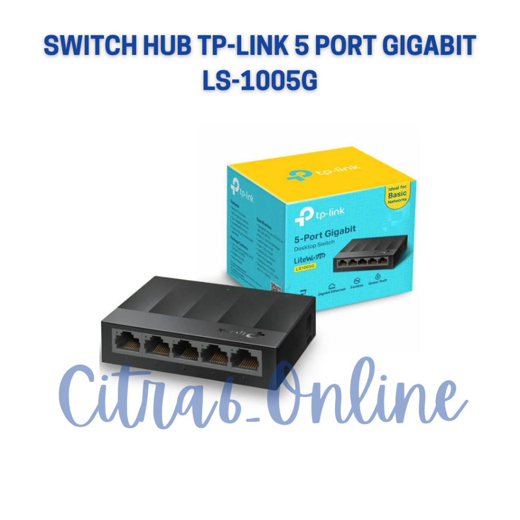 TP-Link 5 Port LS1005G Gigabit Tplink Desktop Switch Hub LS1005 G