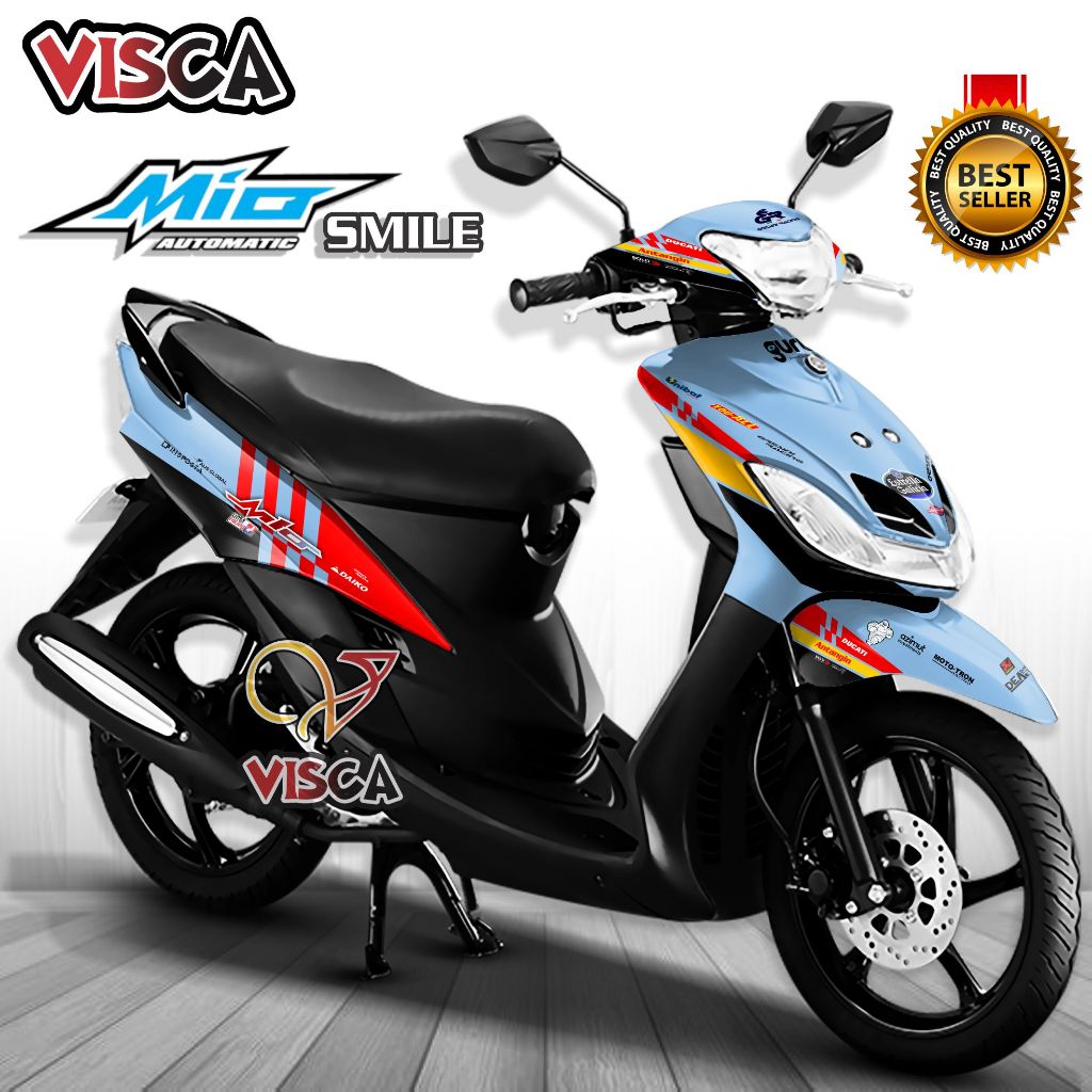 รูปลอก Mio Smile Full Body สติกเกอร์ Mio Smile Full Body Striping Mio Smile Variation Decal โฮโลแกรม