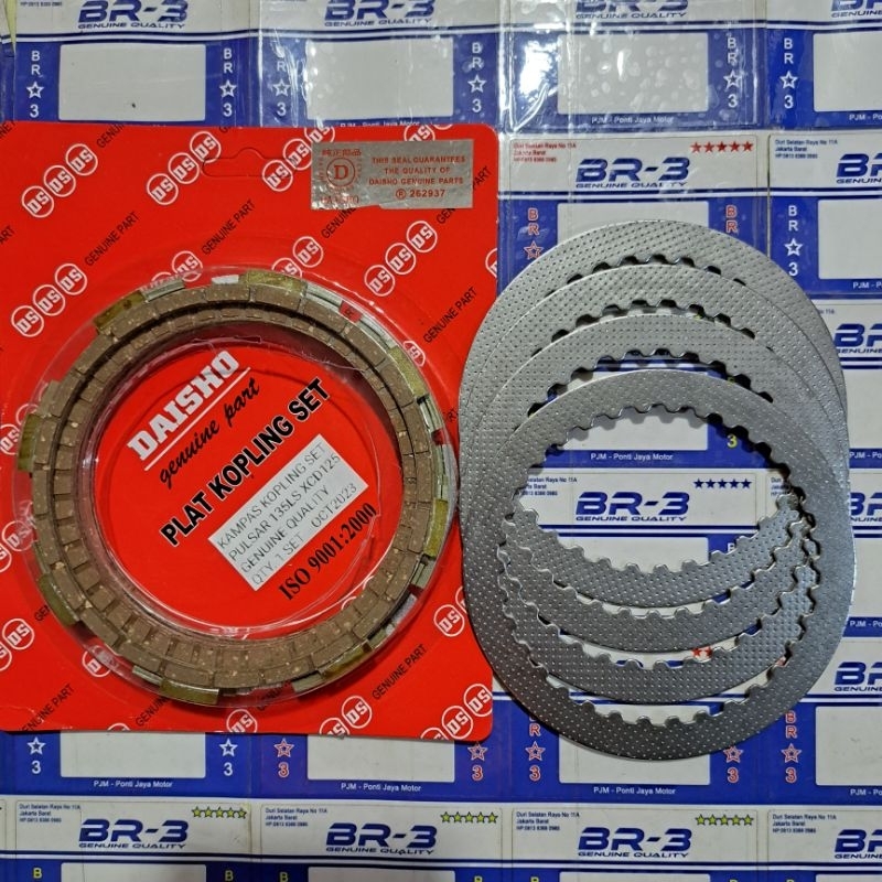 Bajaj Pulsar 135 Ls คลัทช์ Lampas, Xcd 125 Pulsar 1 ชุด + แผ่น Beau Daisho + BR3