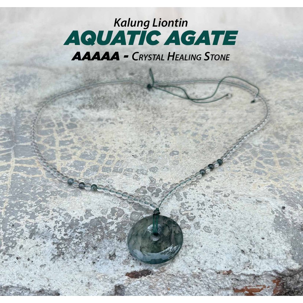 สร้อยคอจี้อาเกตน้ํา AAAAA (LBP264)