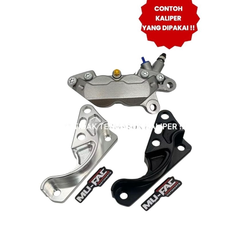 หม้อใหญ่แผ่น caliper Bracket 220/260 mio smile mio Soul คาร์บูเรเตอร์ axial Bracket 4 แผ่นลูกสูบ mio Smile mio Soul คาร์บูเรเตอร์