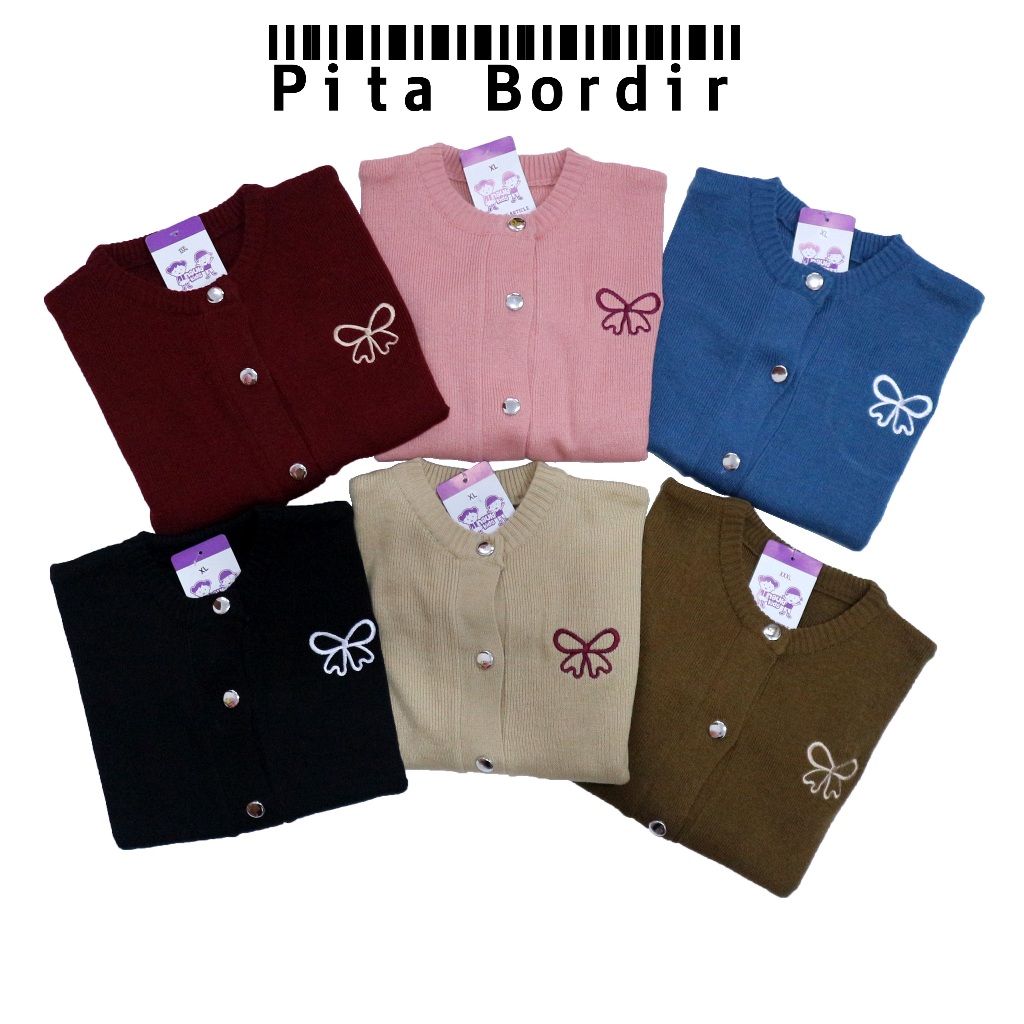 เสื้อคาร์ดิแกนผ้าถัก Coquette Ribbon เกาหลีดู (ผู้ใหญ่)