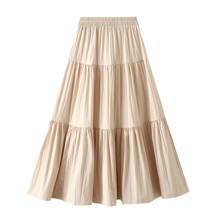 531 AMI SKIRT HONEY LAYER SKIRT / LINEN SKIRT / LAYER SKIRT
