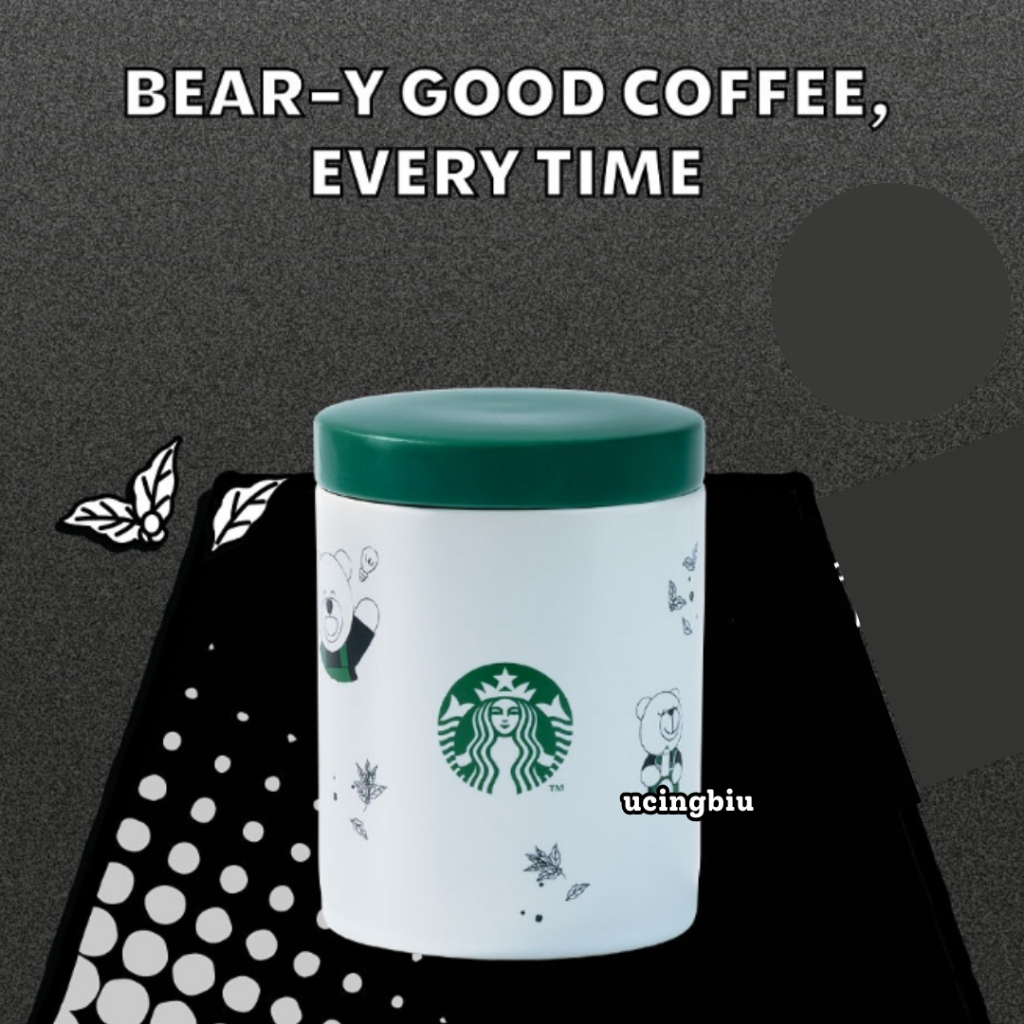 STARBUCKS 23rd Anniversary Beary Good Coffee ทุกเวลา Bearista 2025 โถกาแฟเซรามิกสีขาว โถกาแฟเซรามิก