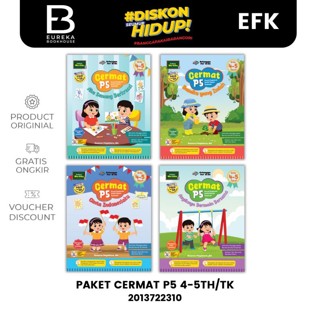 CERMAT PACKAGE BOOK P5 4-5TH/KINDERGARTEN - RALANGGA สําหรับเด็ก