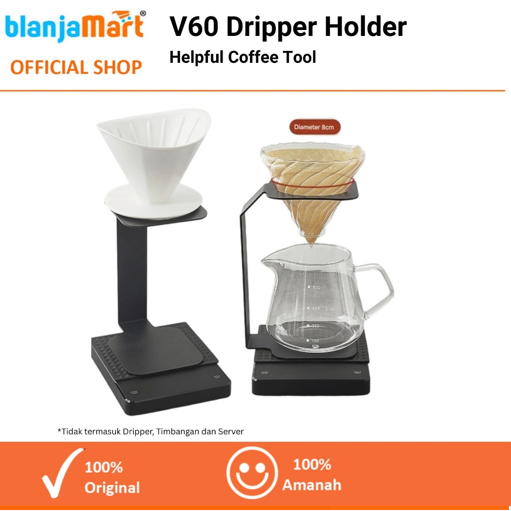Stand Coffee Dripper V60 Origami Metal