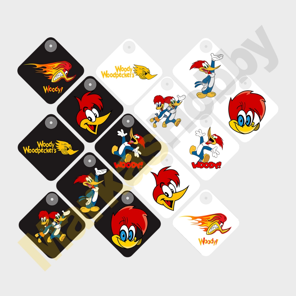 กระดานป้ายรถยนต์ Woody Woody Woody Woodpecker