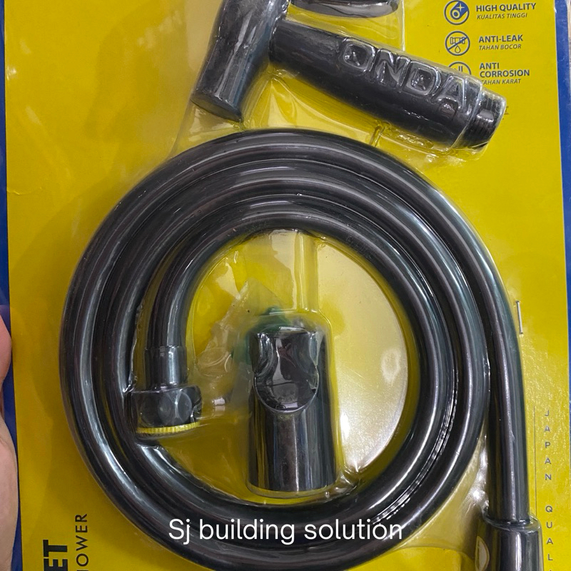 Jet Shower onda S 88 BM Shower สายชําระสีดํา 1/2UNT นิ้ว s88bm สีดํา