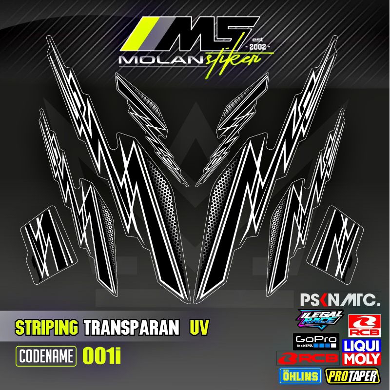 Decal สติกเกอร์ Striping Variation โปร่งใส Uv Uwinfly T3 Pro T3s Pro T5 Pro T85 T90 N9 Pro D75 D60 D
