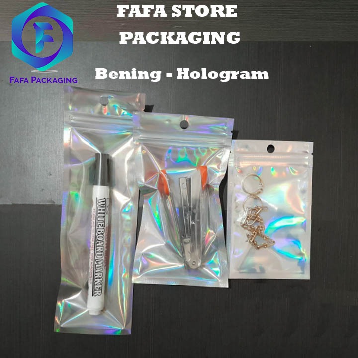 SMALL SIZE NON-STANDING ZIPLOCK LASER HOLOGRAM POUCH PACKAGING