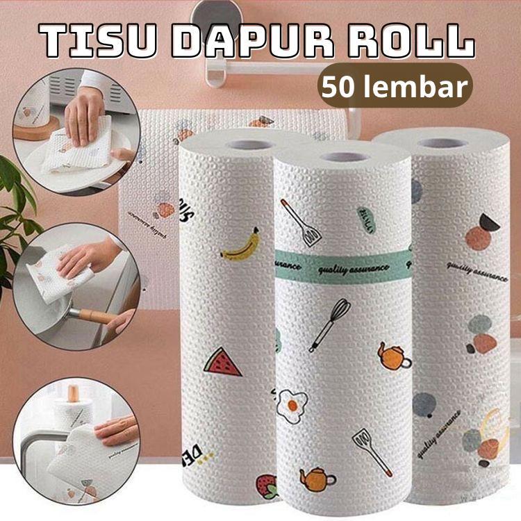 AZ TISSUE ROLL KITCHEN TISSUE ROLL 50 แผ่นน้ํามัน ABSORBENT LAZY WIPES