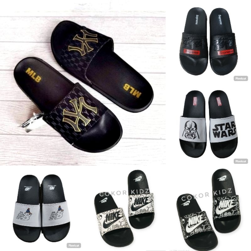 รองเท้าแตะสโลป | รองเท้าแตะสไลด์ | รองเท้าแตะผู้ชาย | รองเท้าแตะไพลอน | รองเท้าแตะ ไม่จํากัดเพศ รองเท้าแตะสีดําพรีเมี่ยม