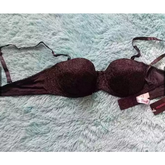 ซื้อ 1 แถม 1!!] SEXY-LOOK BRA VALENTINE SECRET SB08/0007 BLK THIN FOAM SIZE 32B (B70) 34A (A75) 34B 