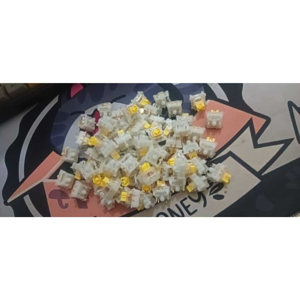 สวิตช์ลบ zifriend za68 pro สวิตช์สีเหลือง 67 ชิ้น