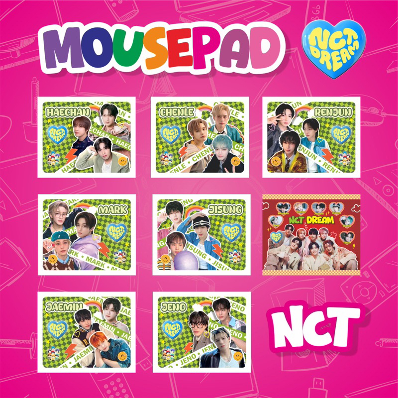 แผ่นรองเมาส์กันลื่นน่ารัก ธีม Nct Dream