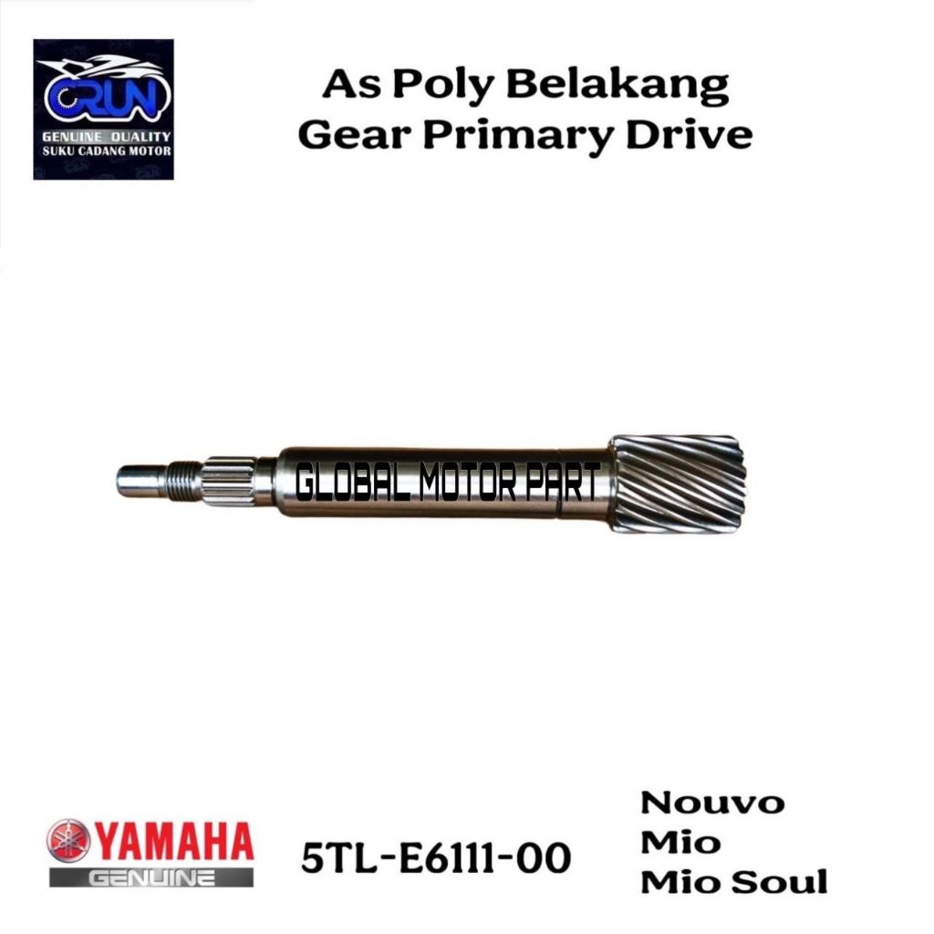 CRUN As Pully / As Poly / As Pulley Yamaha MIO / MIO SOUL / MIO NEW / MIO SMILE / NOUVO Z / 5LW-E611