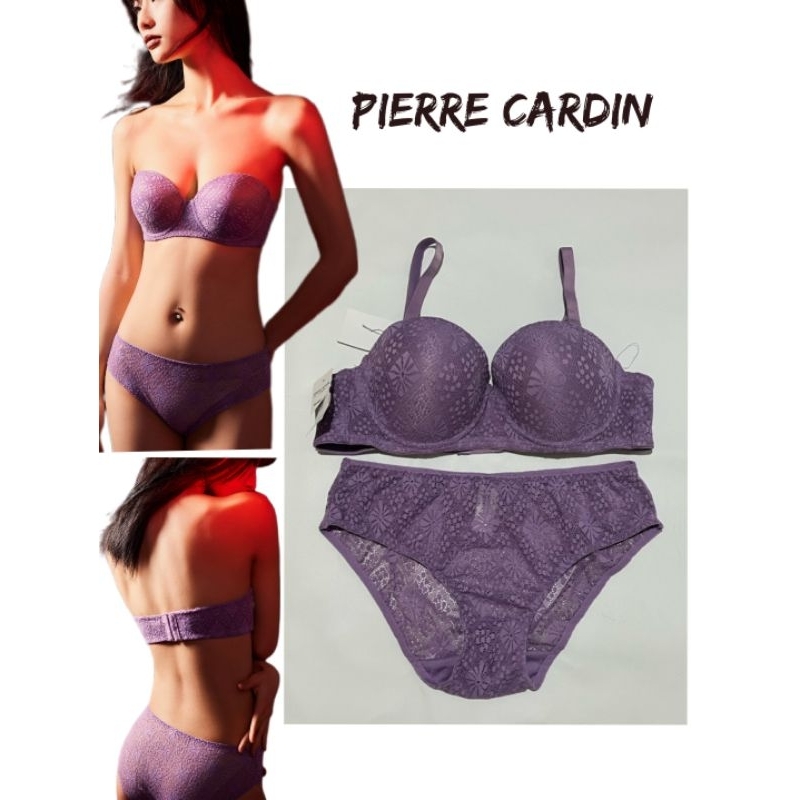 Pierre Cardin Bra Set (Bra & Panty) Half Cup PS3694 ไซส์ 34B 36B