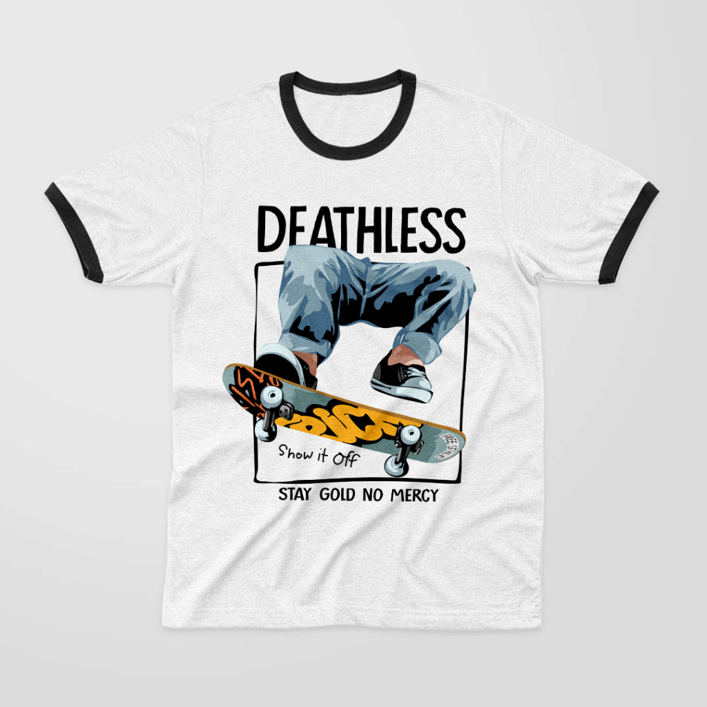 เสื้อยืด DEATHLESS RINGER | SKATESHOW | RINGER SERIES