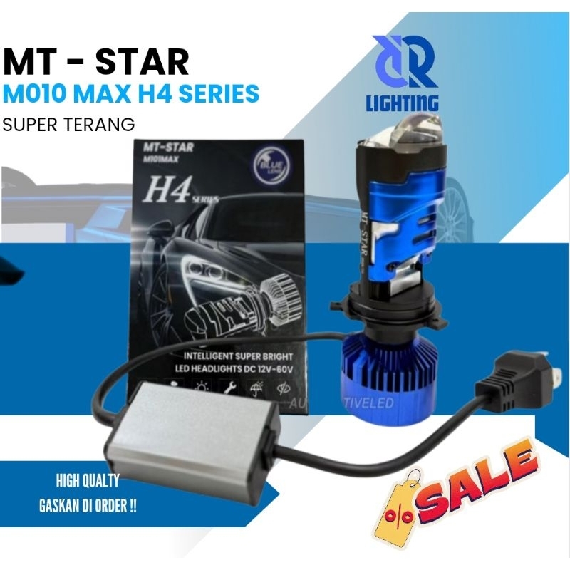 MT STAR - ต้นฉบับ MINI LED PROJECTOR H4 M101 MAX MTSTAR BLUELENSE รถรถจักรยานยนต์ไฟหน้าไฟหน้า MATRIX