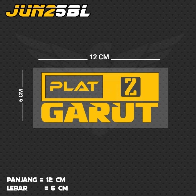GARUT PLATE Z WRITING CUTTING STICKER / JUN25BL JBT