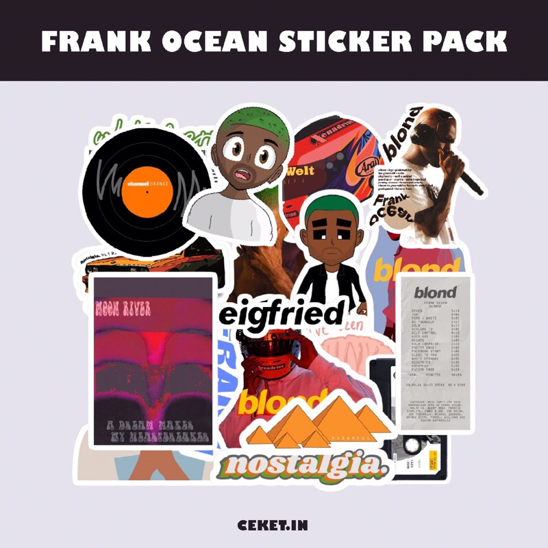 Frank Ocean Sticker Pack (19 ชิ้น)