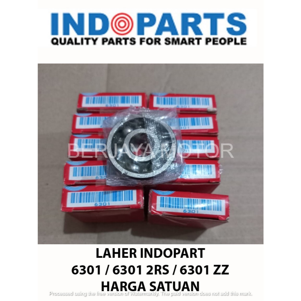 LAHER BEARING 6301 2RS 6301 ZZ INDOPART