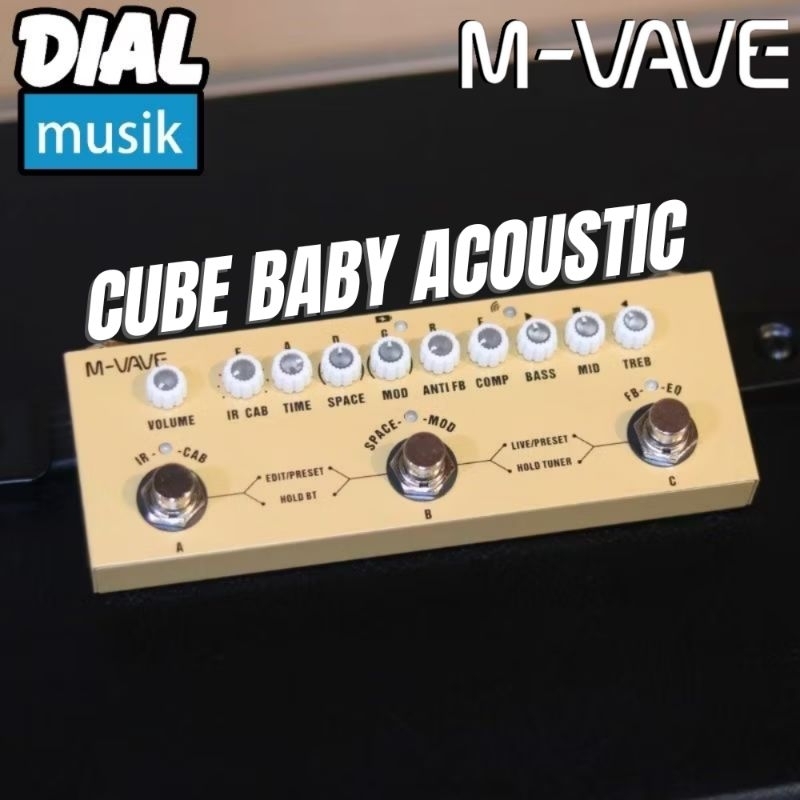 MVAVE Cube Baby Acoustic - Effect Strip - Multi Effect Strip Guitar / Multi Effect Guitar / Acoustic