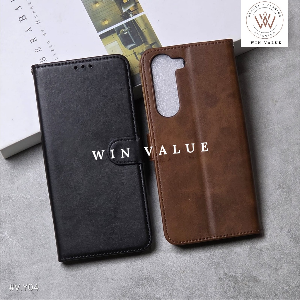 Vivo Y04 Vivo Y04S Vivo Y19S GT Case Leather Cover Book Cover Flip Case Vivo Y04 Vivo Y04S