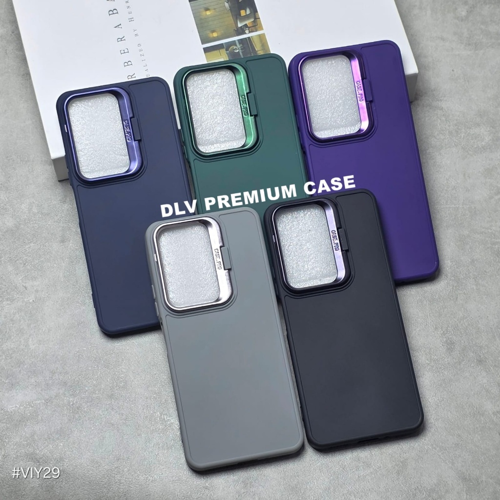 VIVO Y29 4G CASE LUXURY LENS HOLDER STAND เคสกล้อง MACAROON VIVO Y29 4G