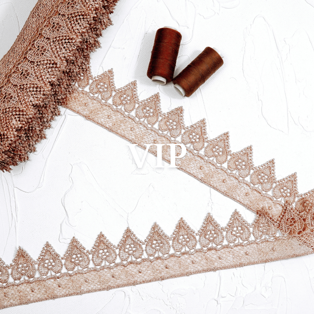 VIP Lace 13 V1365 ปักลูกไม้ Giper Lace ต่อม้วน