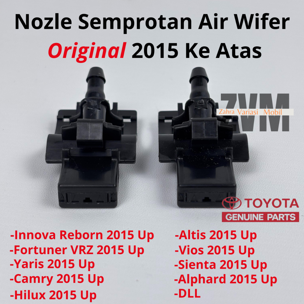 หัวฉีดสเปรย์น้ําปัดน้ําฝนเดิมสําหรับ Toyota Innova Reborn, Fortuner VRZ, Hilux, Yaris, Vios, Altis, Camry, Sienta, Alphard ETC 2015 2016 2017 2018 2019 2020 2021 2022 2023 2024 2025