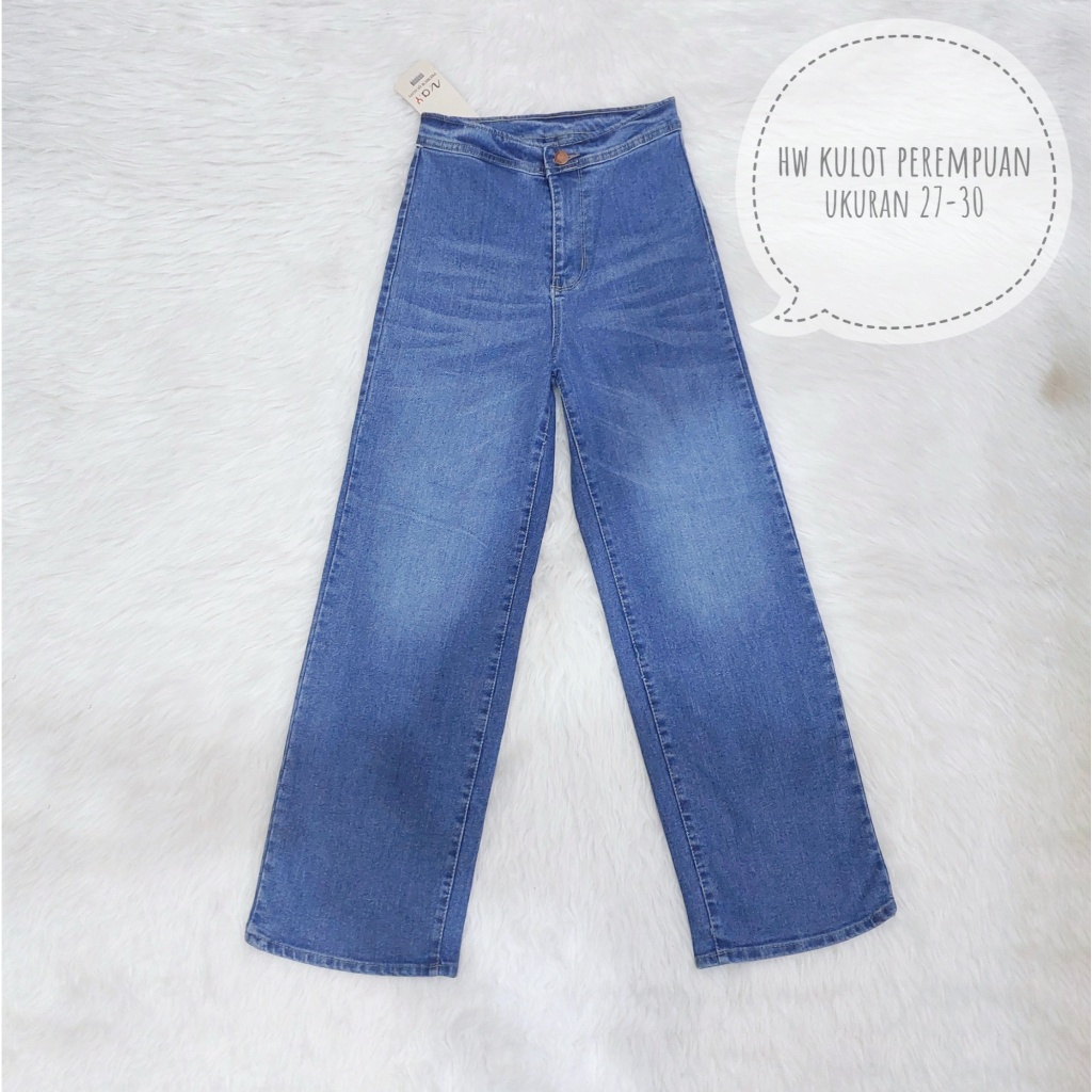 HW กางเกงยีนส์ Culottes ผู้หญิง 27-30