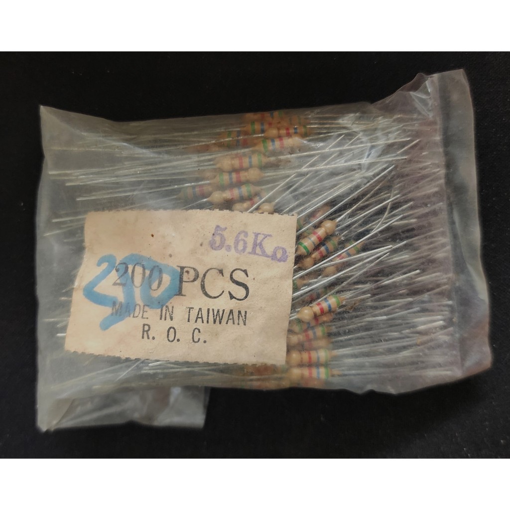 HIJAU MERAH Resistor 0.5W 5.6K Ohm 5.6KOhm Ohm 5% สีเขียวสีฟ้าสีแดงทอง - ราคาต่อ 5 ชิ้น