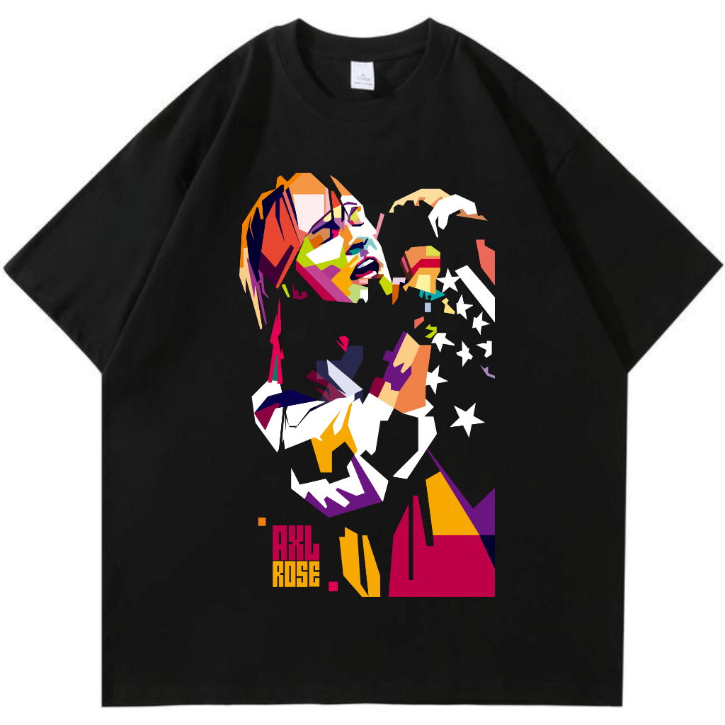 เสื้อยืด AA AXL ROSE| วัสดุผ้าฝ้ายพรีเมี่ยม 100% หวี 24ส