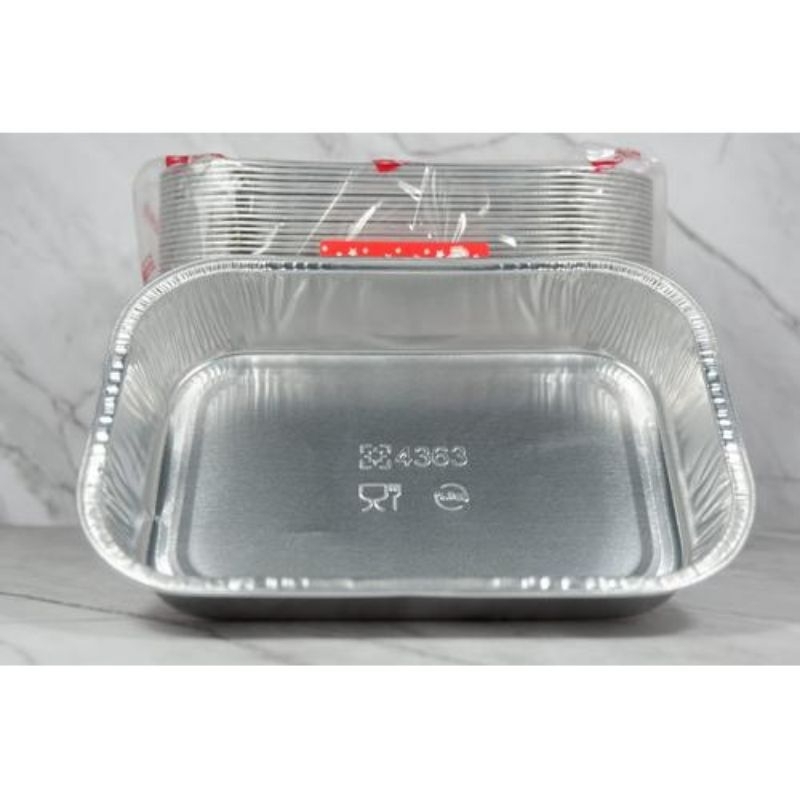 ถาดอลูมิเนียม 4363 (400มล) บรรจุ 5 ชิ้น + ฝา