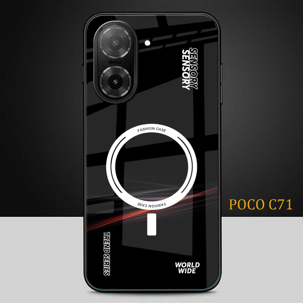 HP Glitter Glass เคสโทรศัพท์สําหรับ POCO C71 - เคสโทรศัพท์ POCO C71 - K70